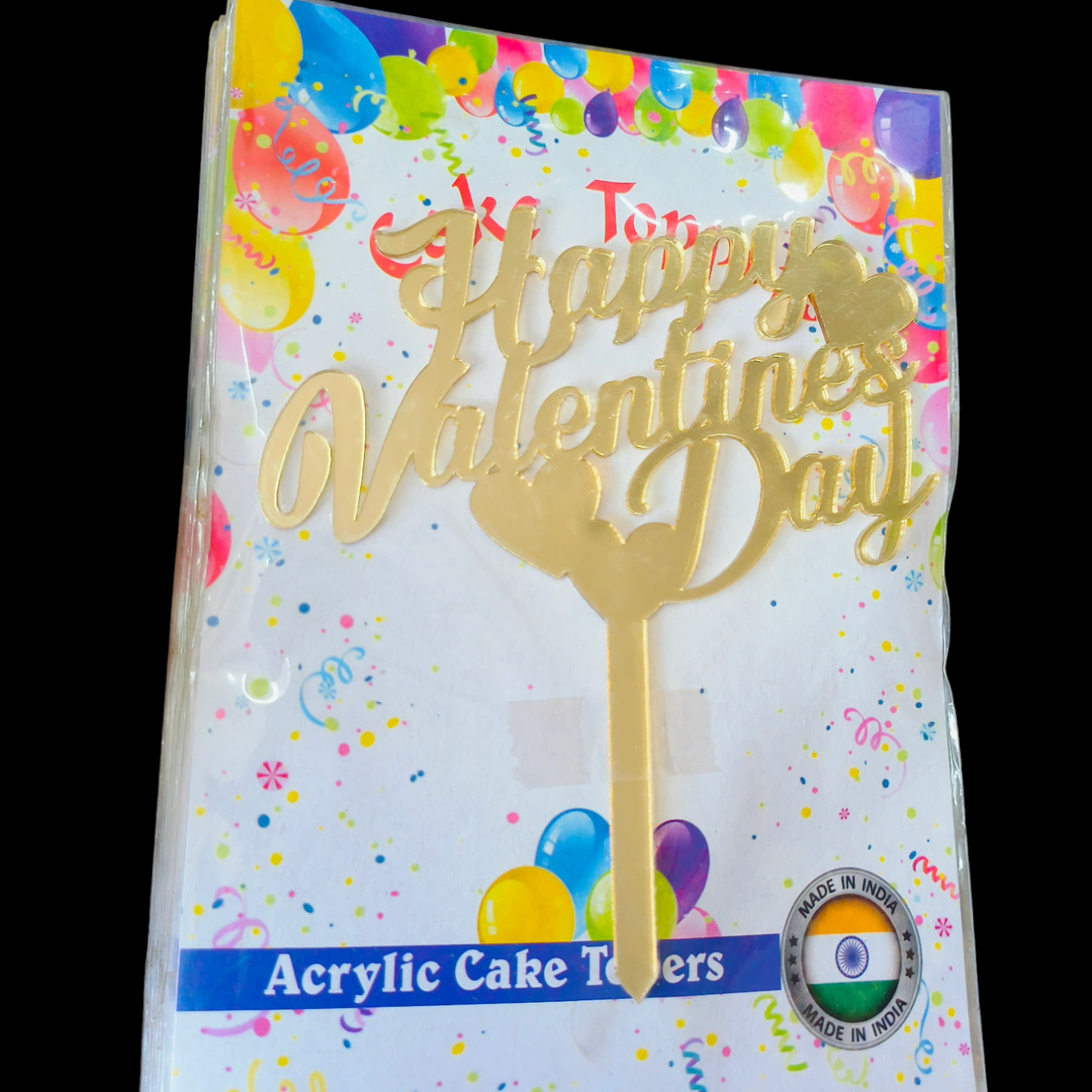 Valentine's Cake Topper 4" Size #1