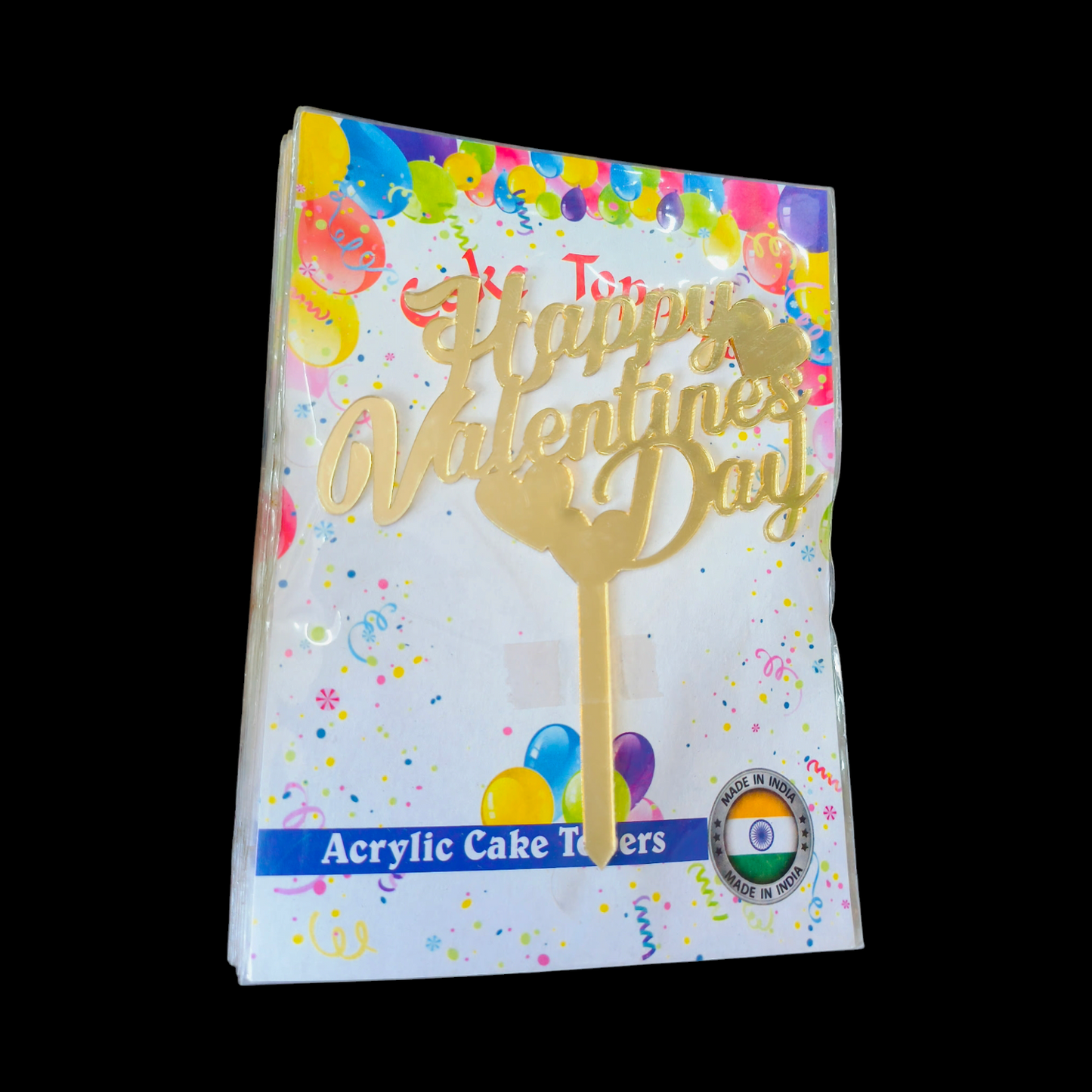 Valentine's Cake Topper 4" Size #2