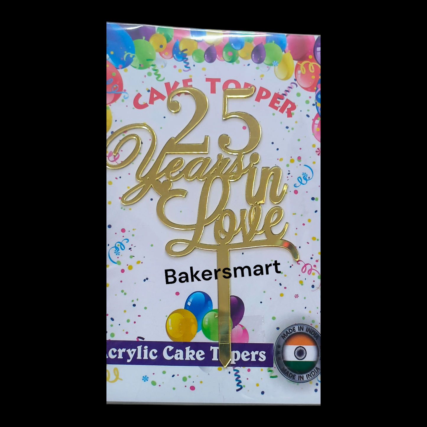 Acrylic Cake Topper 5" 25 Series #1