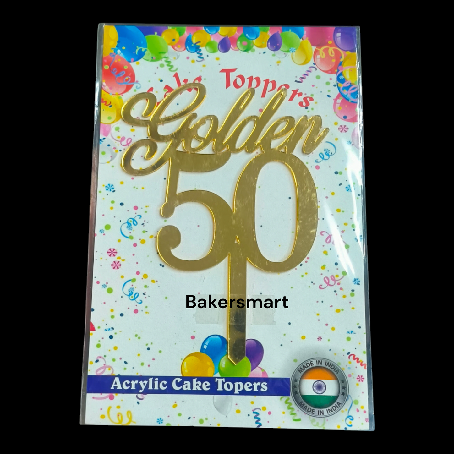 Acrylic Cake Topper 5" 50 Series #2