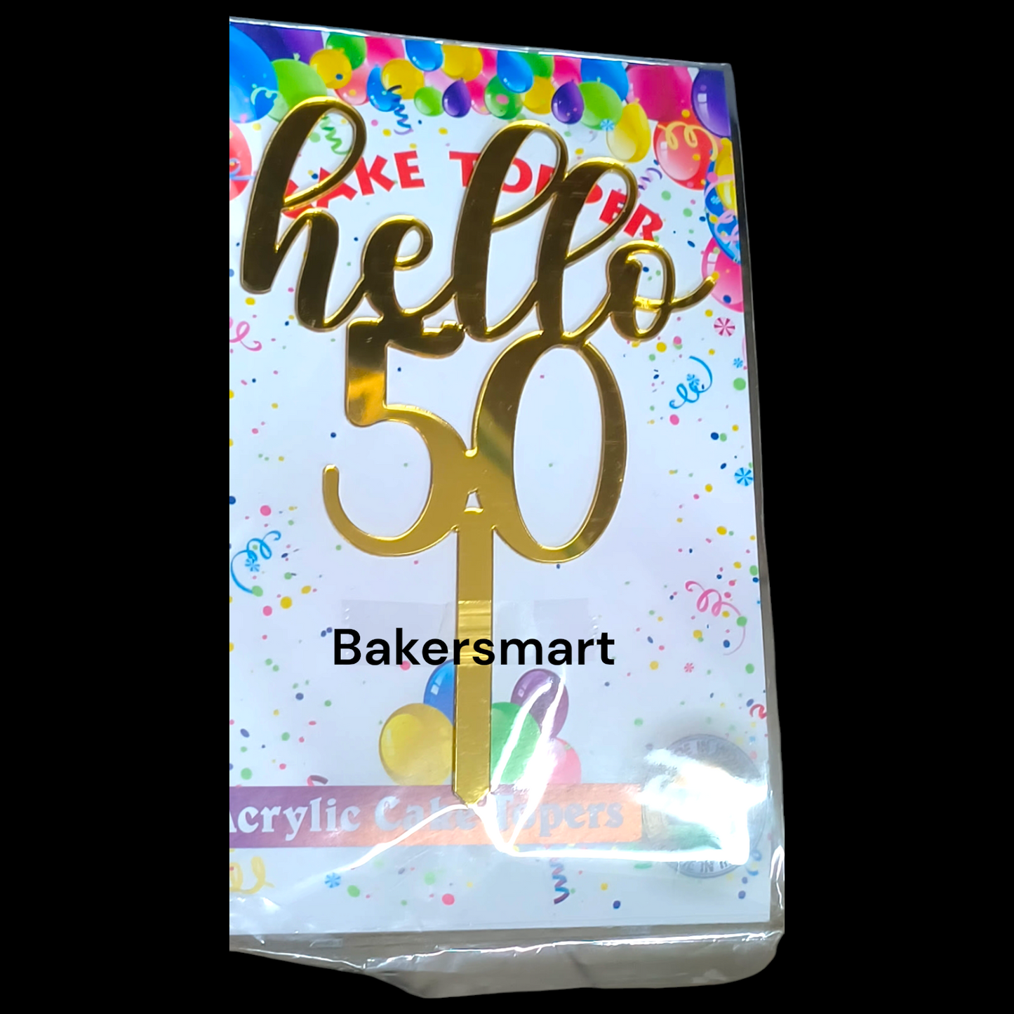 Acrylic Cake Topper 5" 50 Series #1