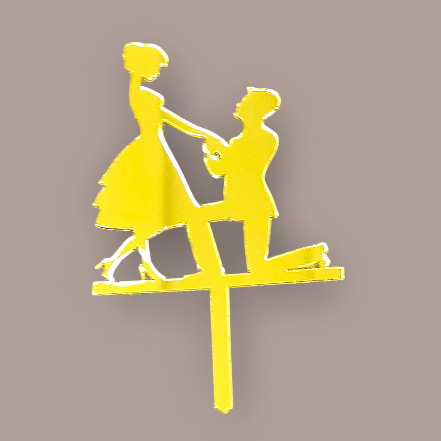 Acrylic Couple Topper 3" #12-10 PC's pack