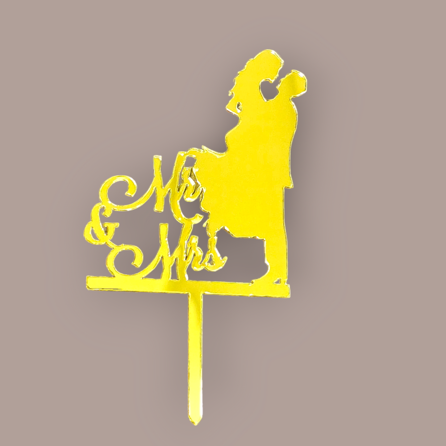 Acrylic Couple Topper 3" #11-10 PC's pack
