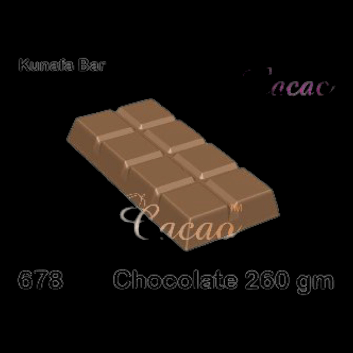 Cacao Pvc Kunafa Bar Mold -260 gm #678