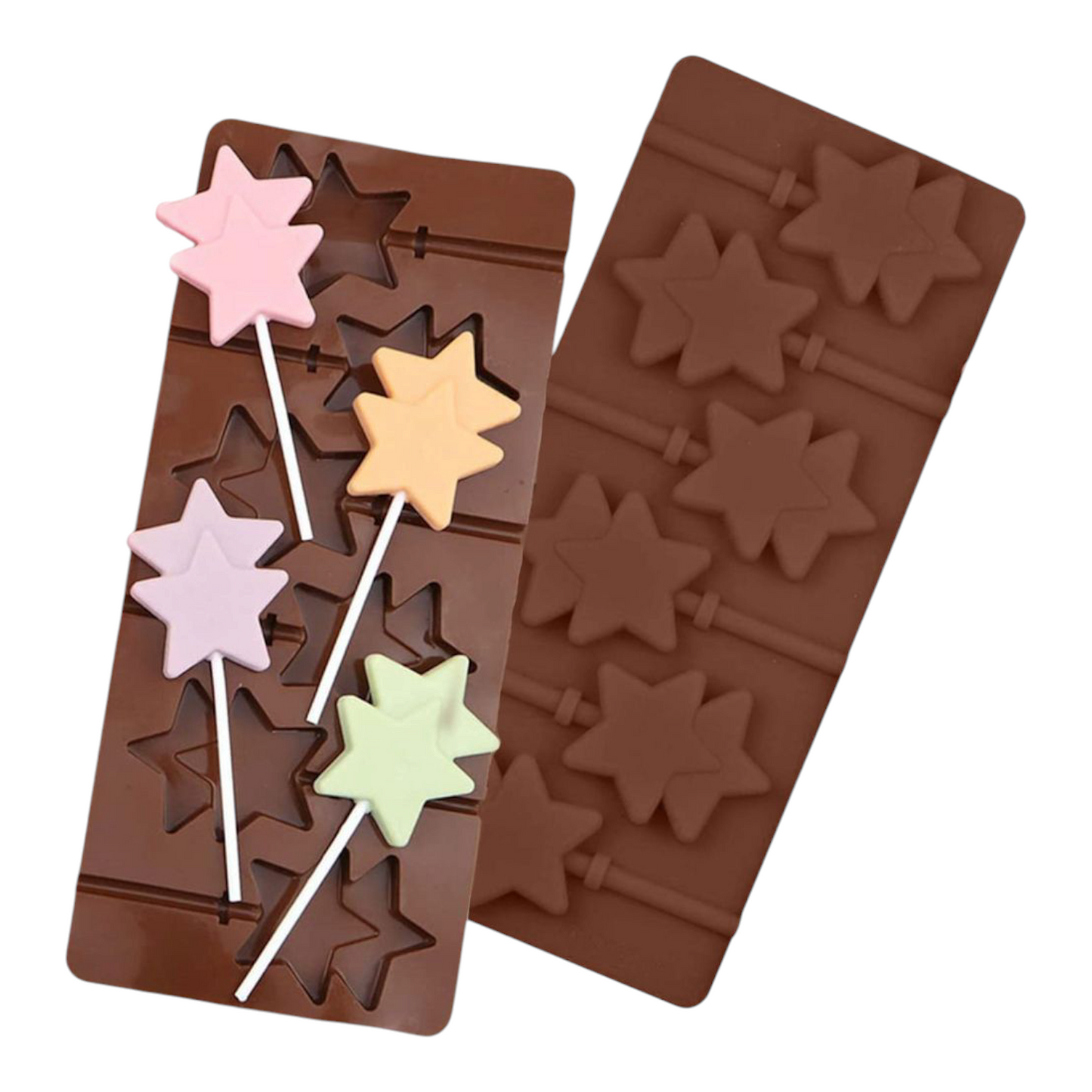Silicon Lolipop Mold Star