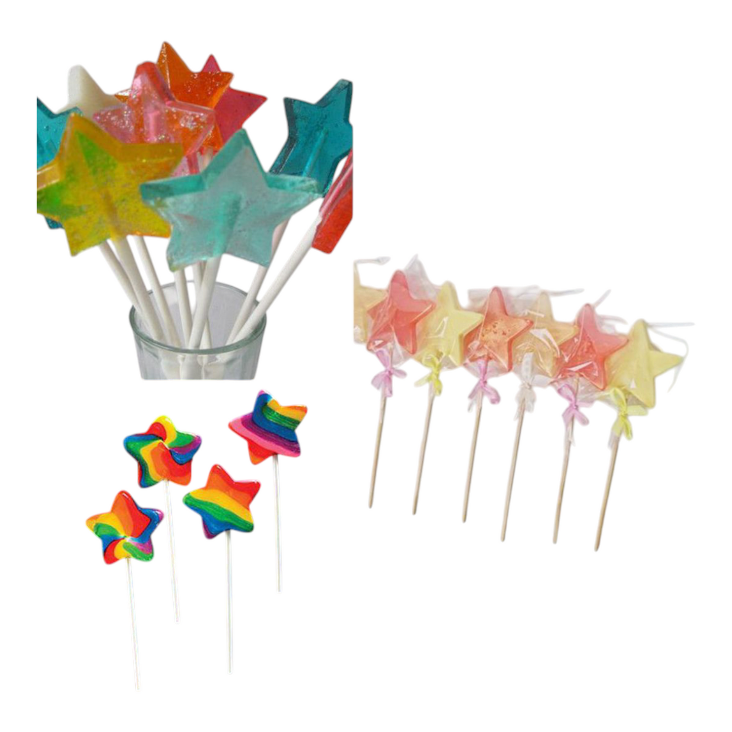 Silicon Lolipop Mold Big Size Star