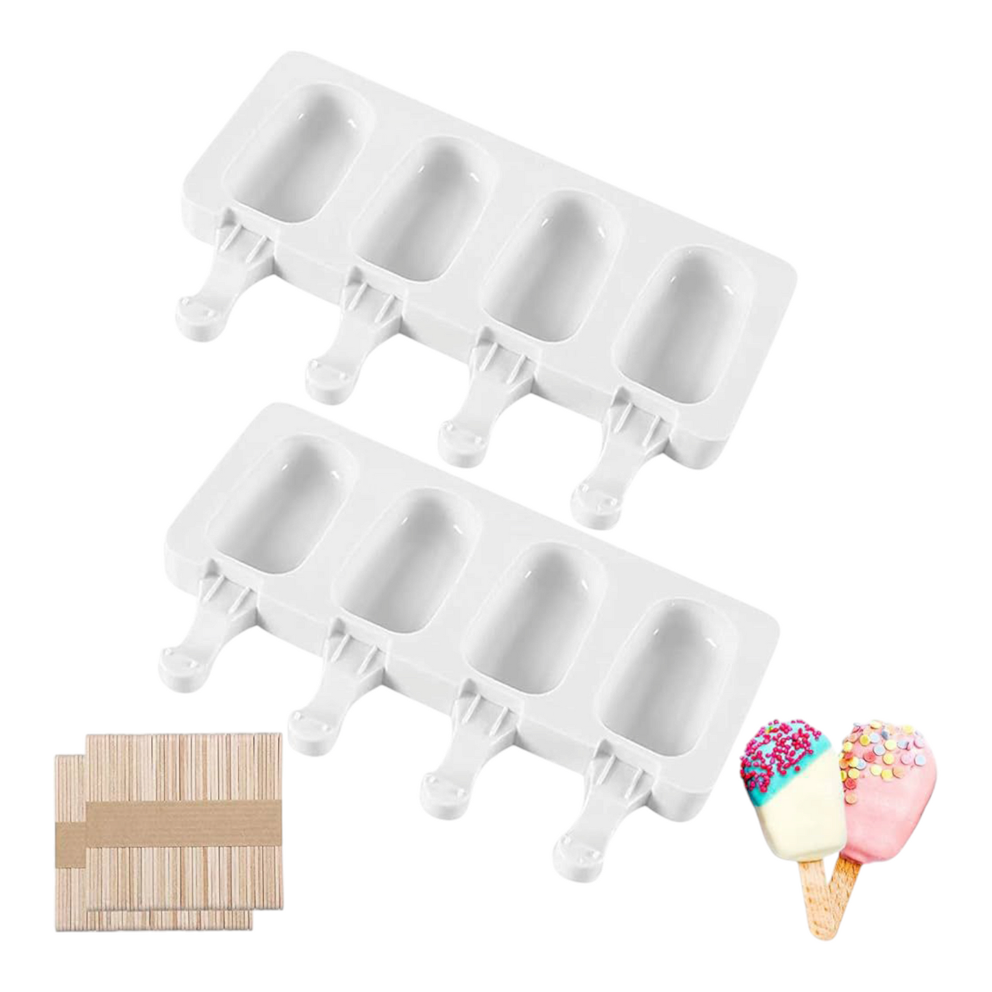 Silicon Caksicle Mould 4pc