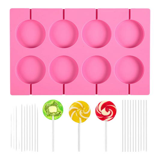 Silicon Lolipop Mold Big Size Circle / Round