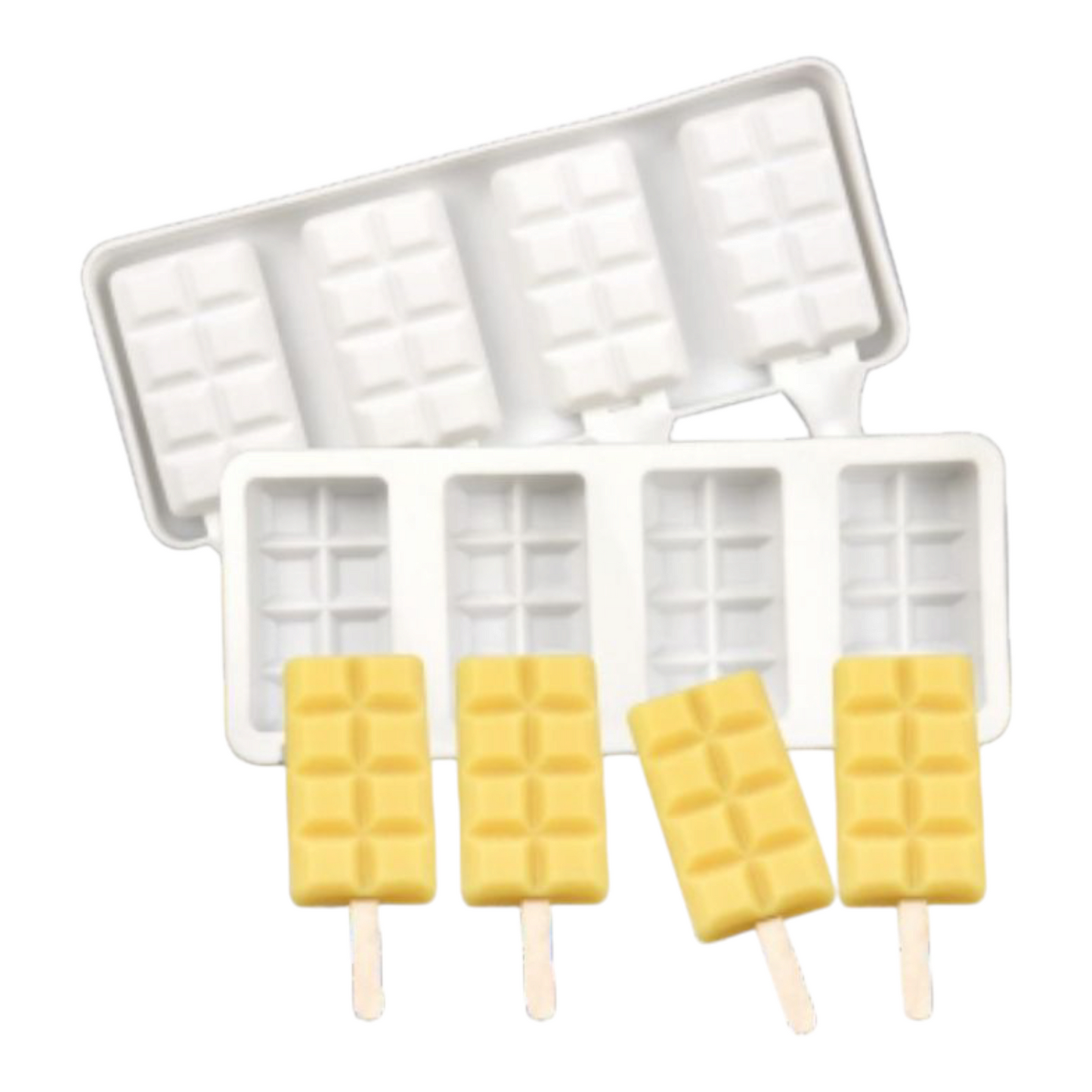 Silicon Caksicle Mould 4pc Square