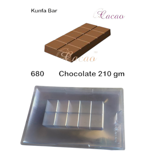 Cacao Pvc Kunafa Bar Mold -210 gm #680
