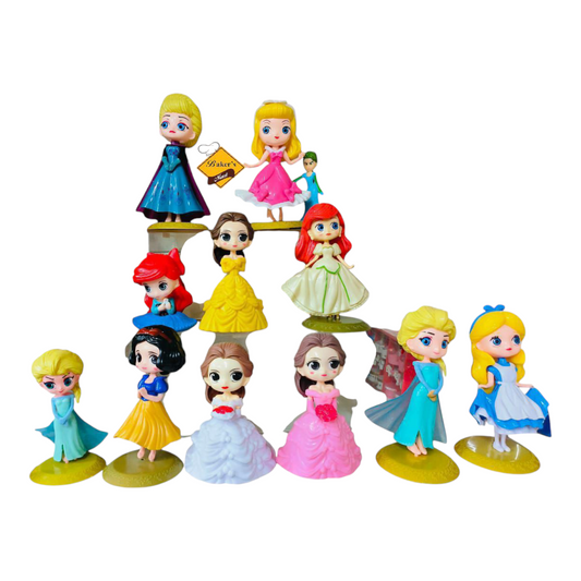 Princess Doll Cake Toppers | 10 PC's Pack | Random Dolls .