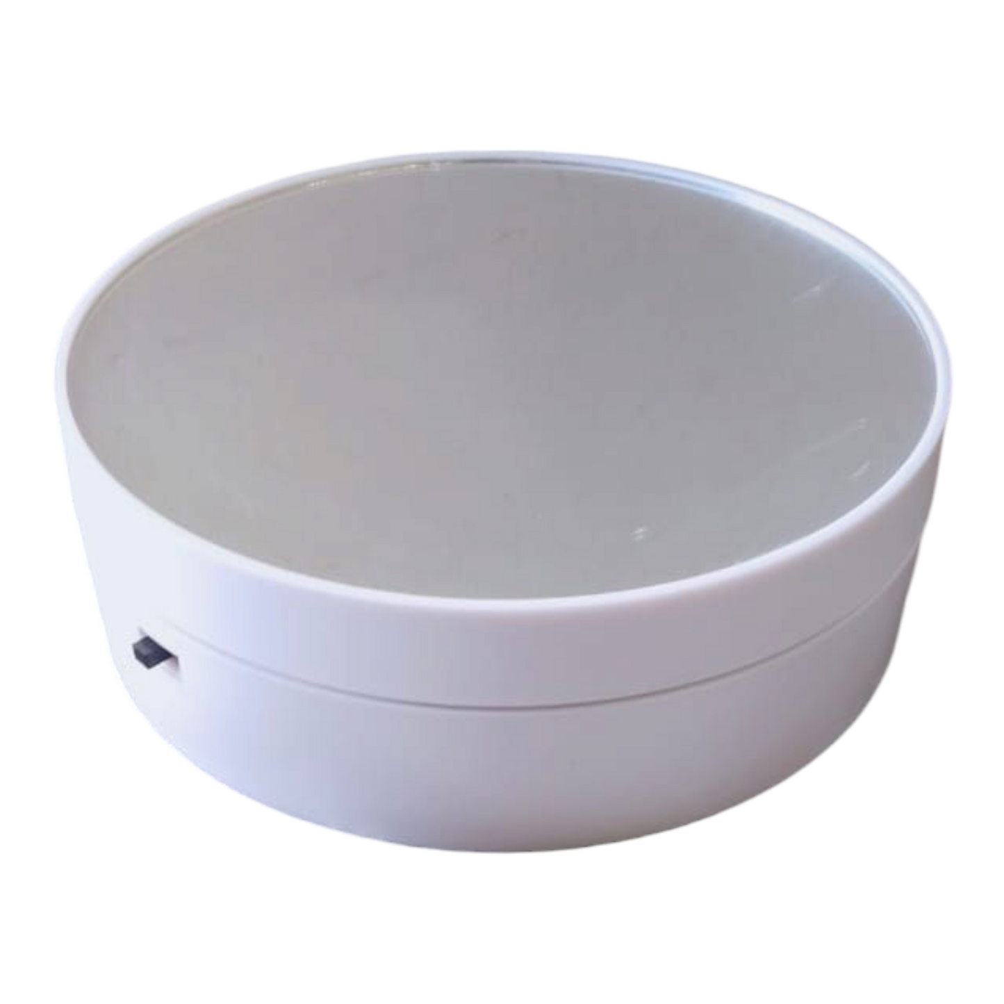 Rotating Machine White 6" With Mirror Top