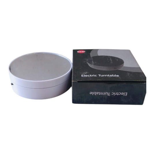 Rotating Machine White 6" With Mirror Top