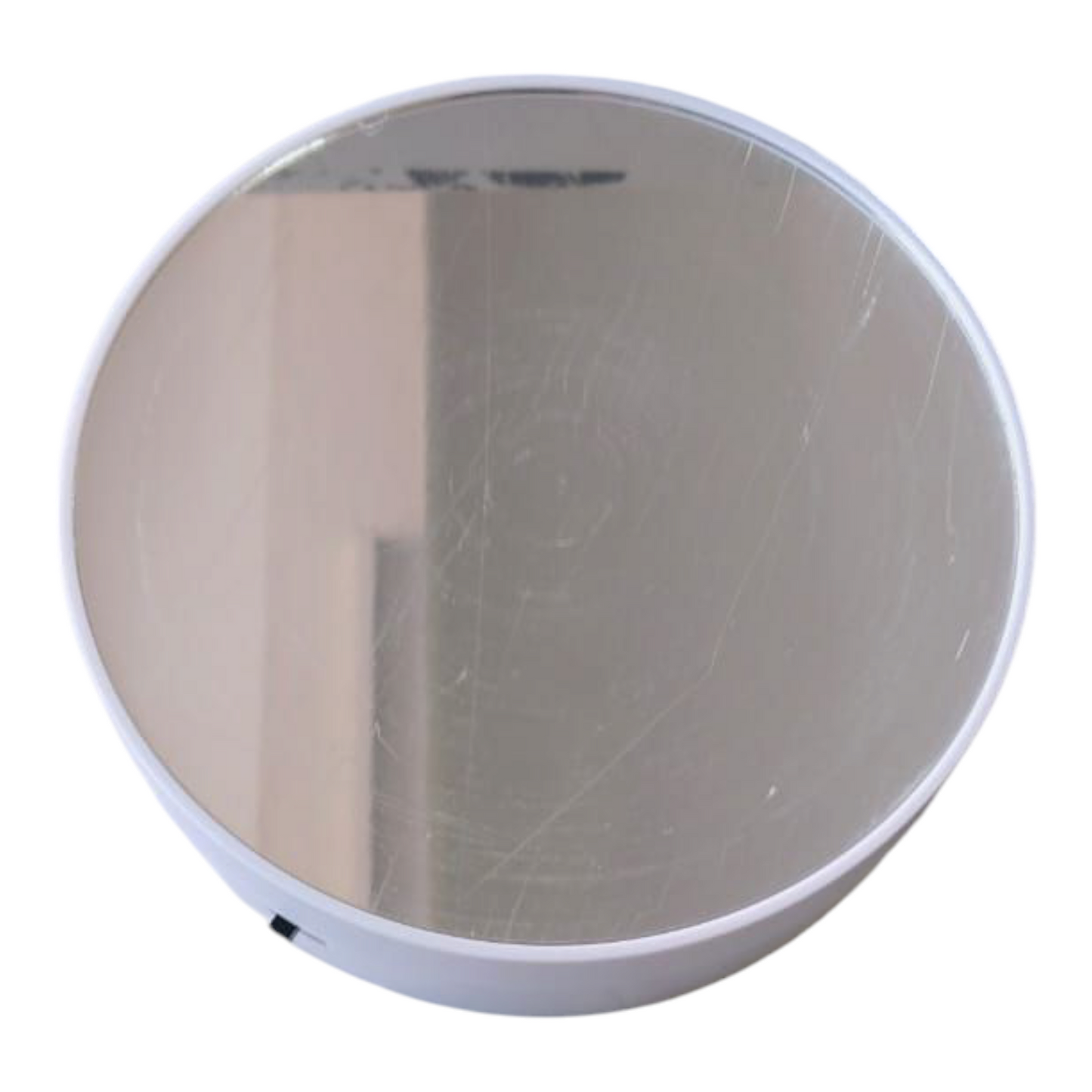 Rotating Machine White 6" With Mirror Top