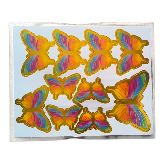 PAPER BUTTERFLY WITH STRING MULTICOLOR SHADE NEW