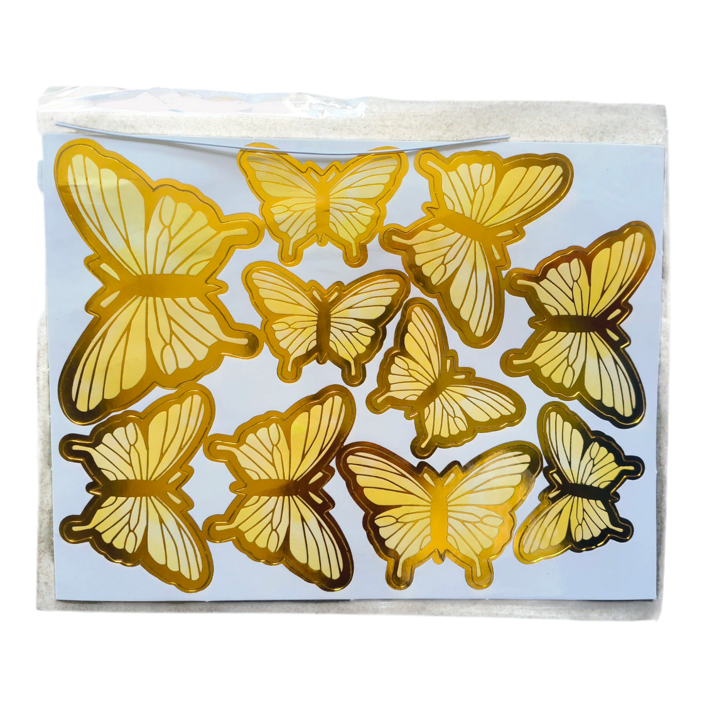 PAPER BUTTERFLY WITH STRING YELLOW SHADE NEW