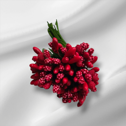 Pollane Buds Bunch 12 PC's Red