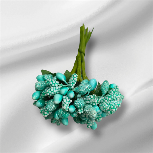 Pollane Buds Bunch 12 PC's Turquoise
