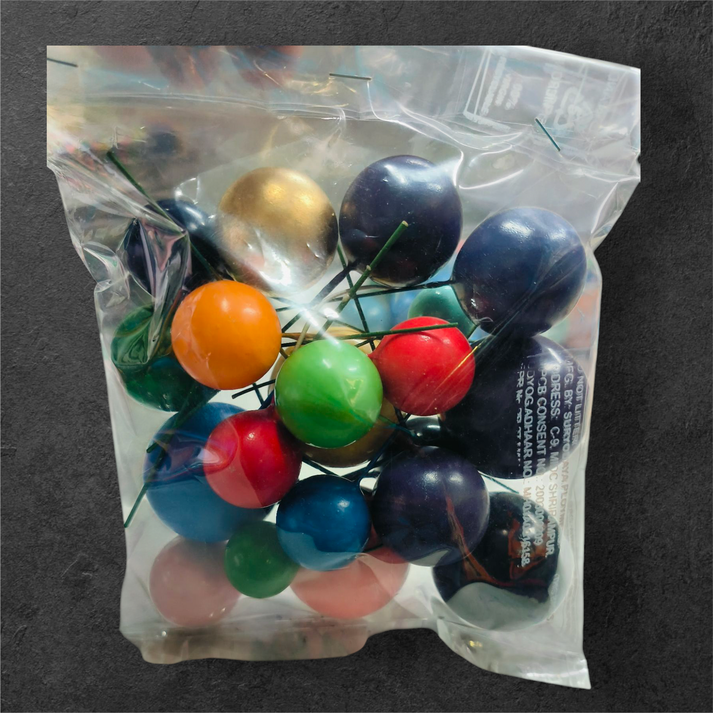 Faux Ball Random Colour Pack 20 PC's Pack
