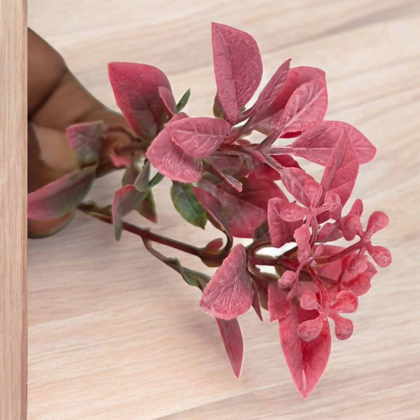 Artificial Colours Leaf pack of 10 PC's Red