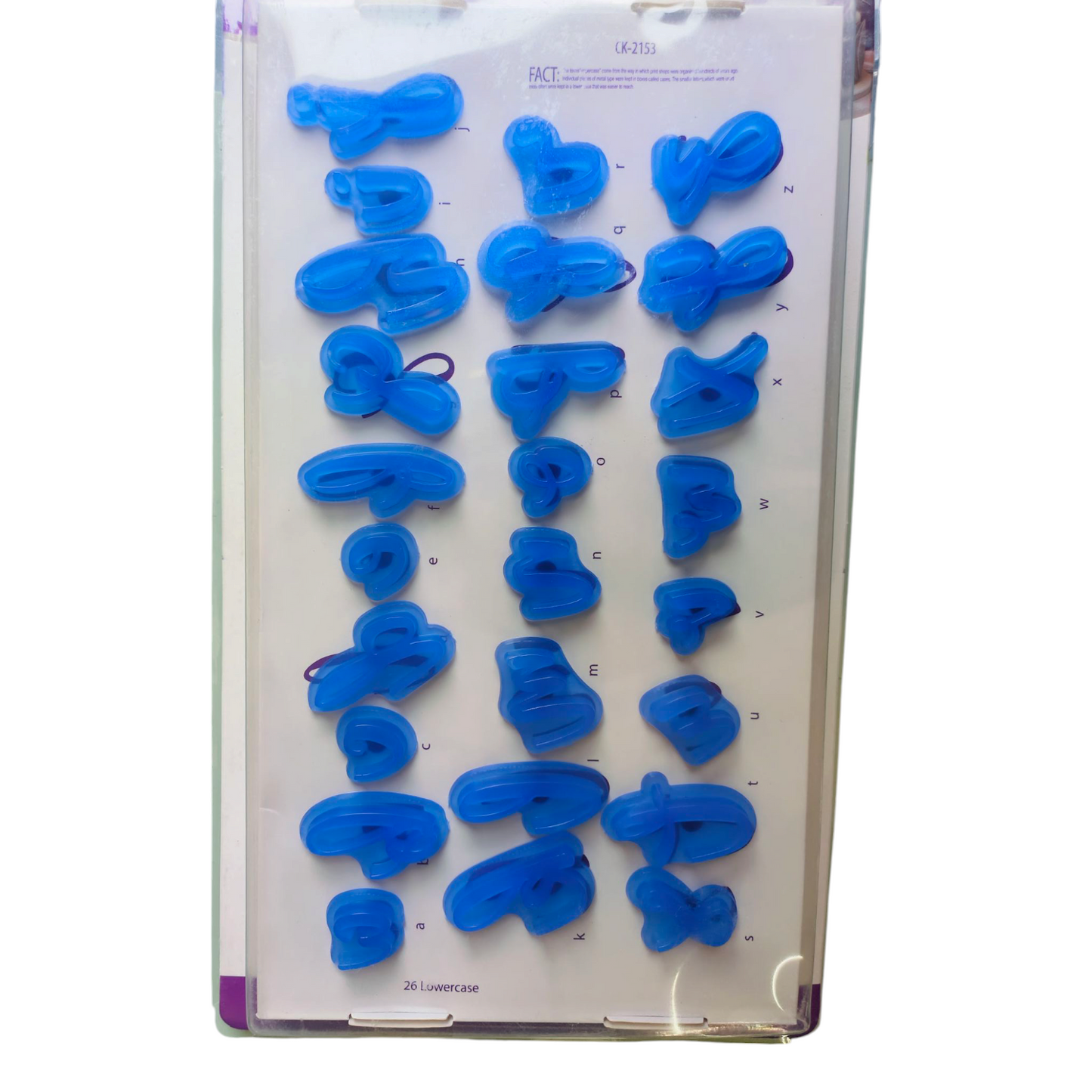 Alphabet Stamp Cutter Lowercase 2153