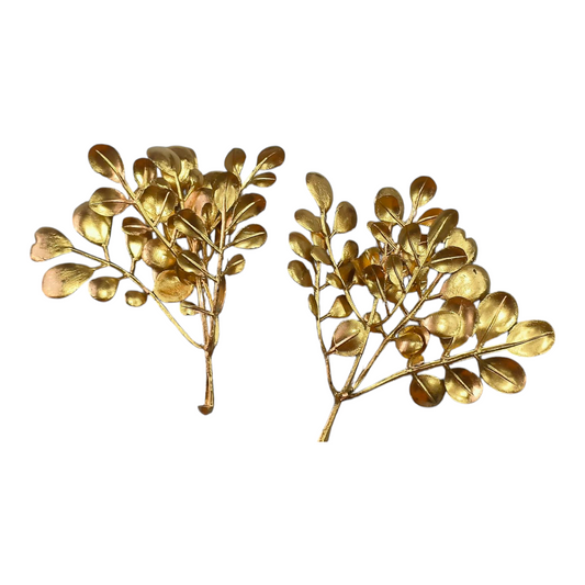 Golden Leaf Cake Topper pack of 2 PC's #2