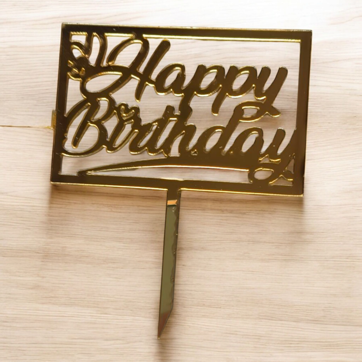 Acrylic Birthday Topper 3" #18-10 PC's pack