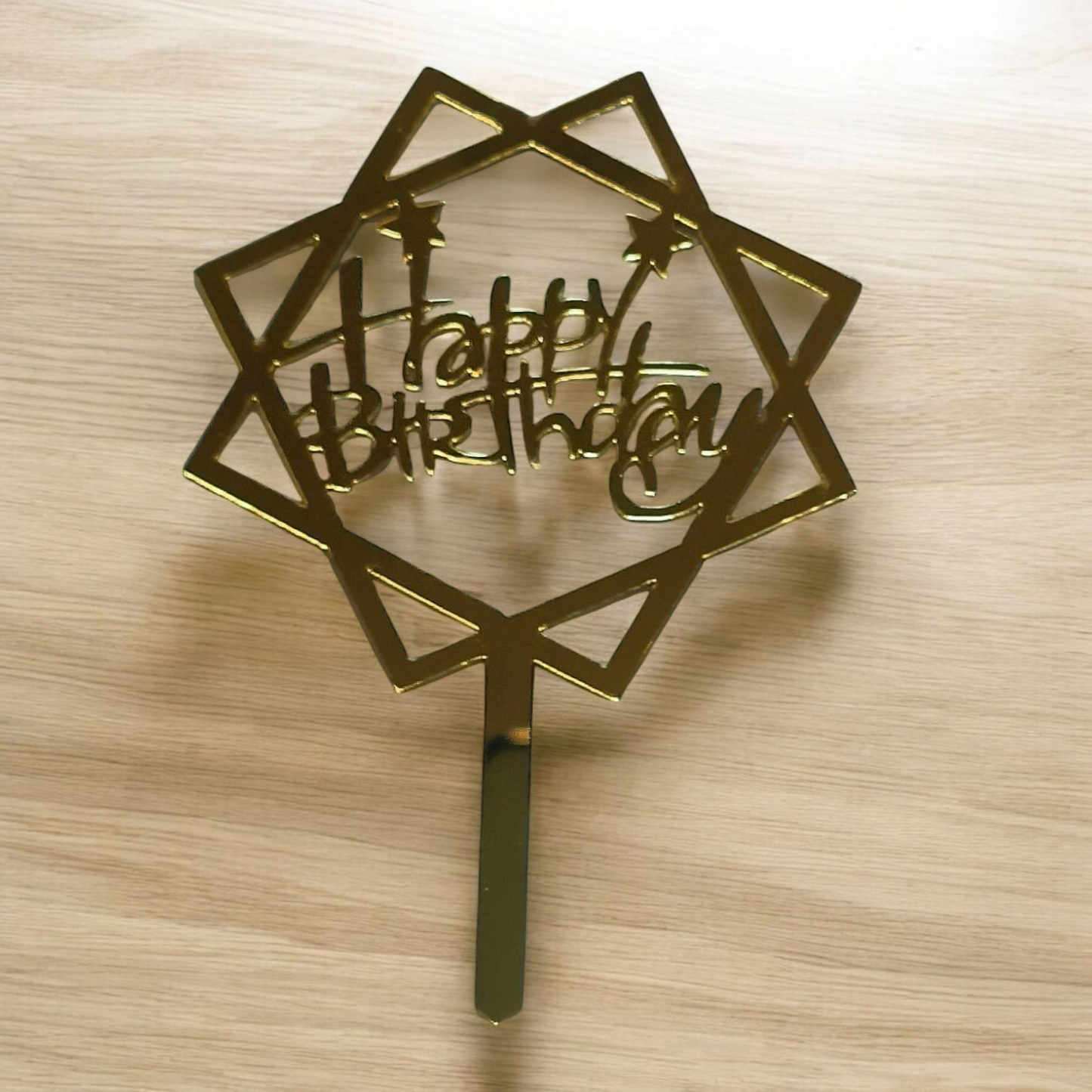 Acrylic Birthday Topper 3" #11-10 PC's pack