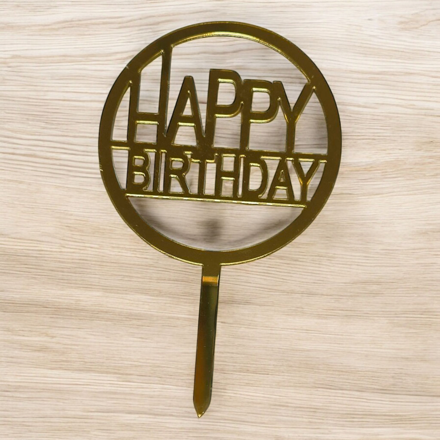 Acrylic Birthday Topper 3" #13-10 PC's pack