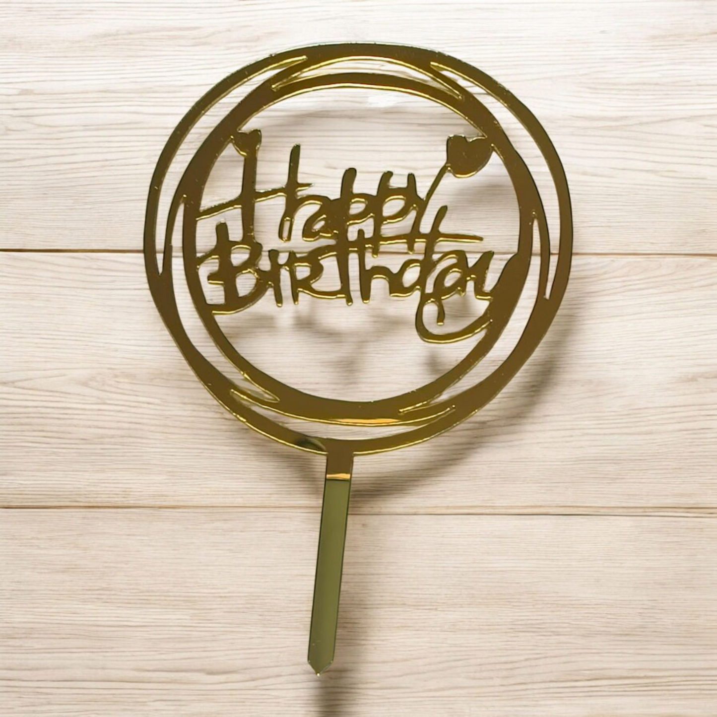 Acrylic Birthday Topper 3" #7-10 PC's pack