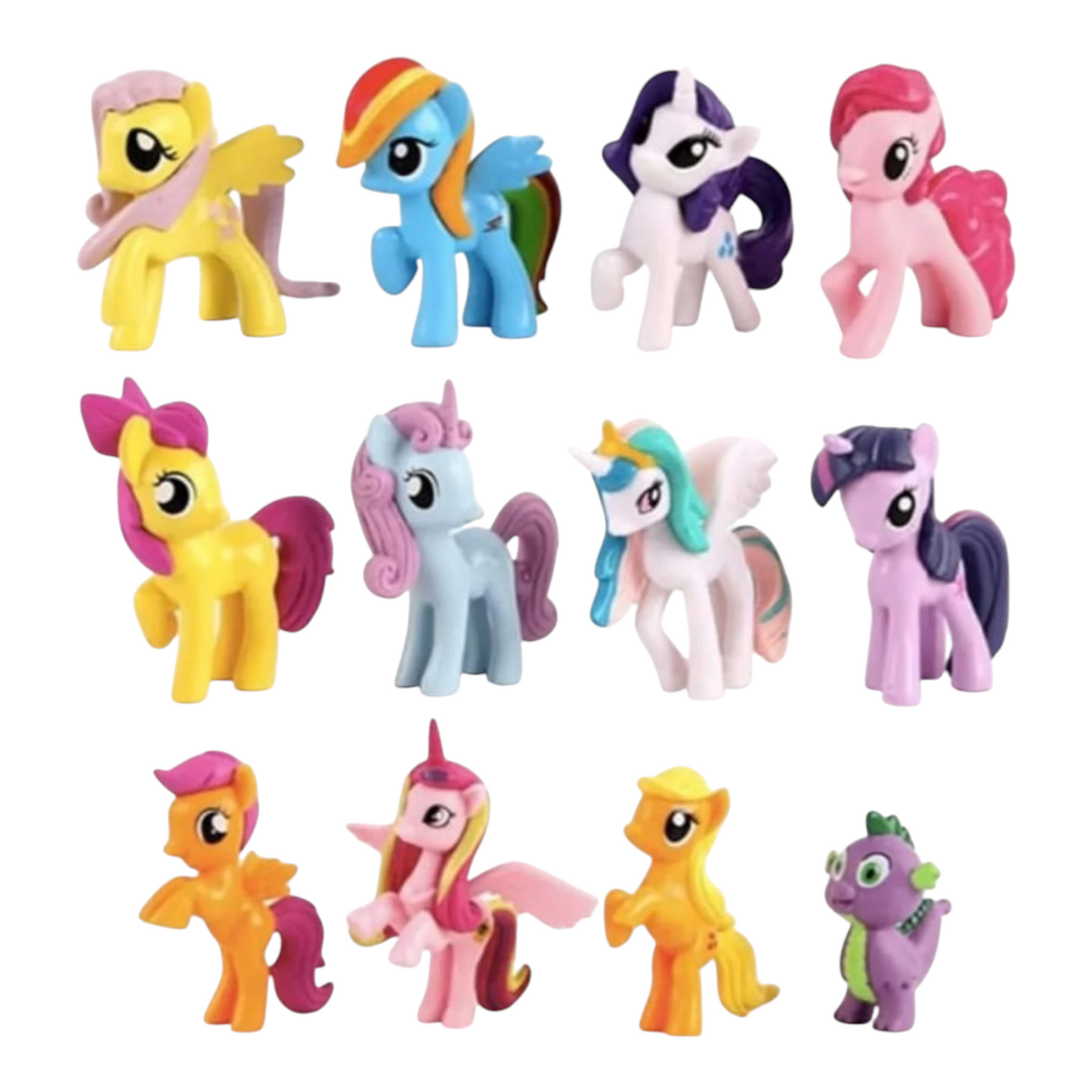 Cake Toppers Unicorn Pony 12 PC's pack