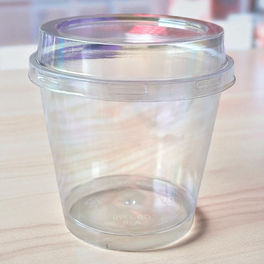 Plastic Clear Dessert Cup | Mousse Cup| With Lid 10 PC's pack| 150 ml #1