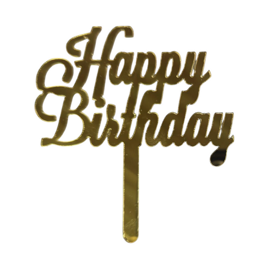 Acrylic Birthday Topper 3" #20-10 PC's pack m