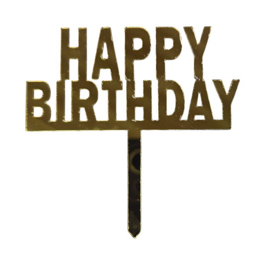 Acrylic Birthday Topper 3" #21-10 PC's pack