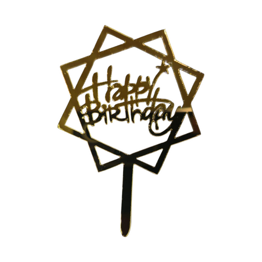 Acrylic Birthday Topper 3" #11-10 PC's pack