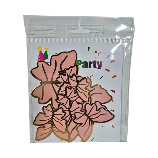 Paper Butterfly Peach Golden Lining, 10 PC's pack