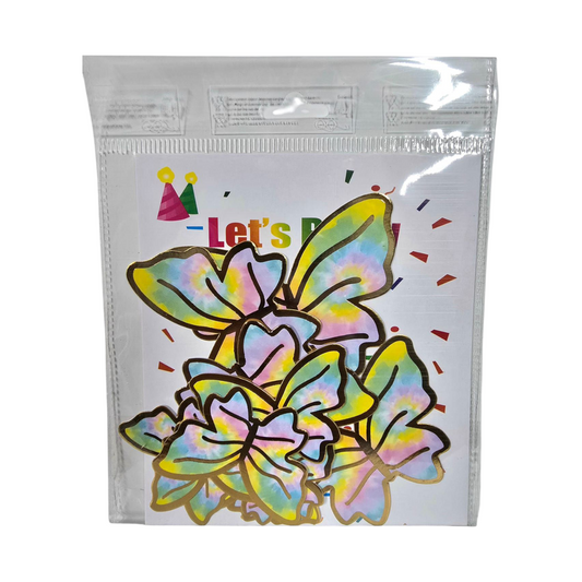 PAPER BUTTERFLY DESIGN PURPLE YELLOW