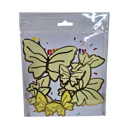 Paper Butterfly Pastle Color Yellow