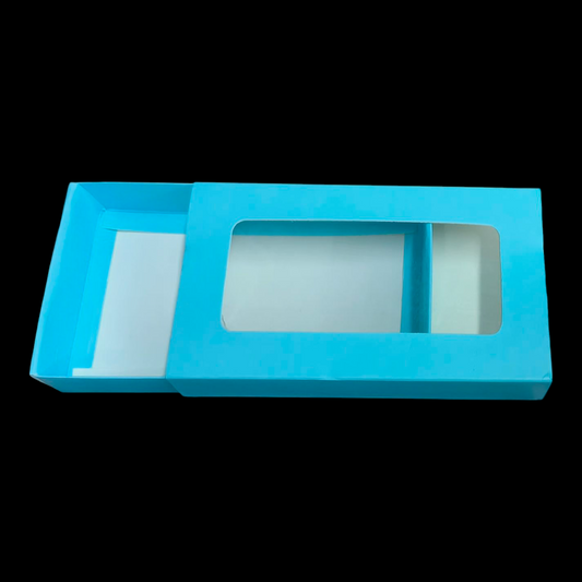 Slider Bar Box / Kunafa Box | 10 PC's pack | size 6.5×3.75×1 inch | Sky Blue