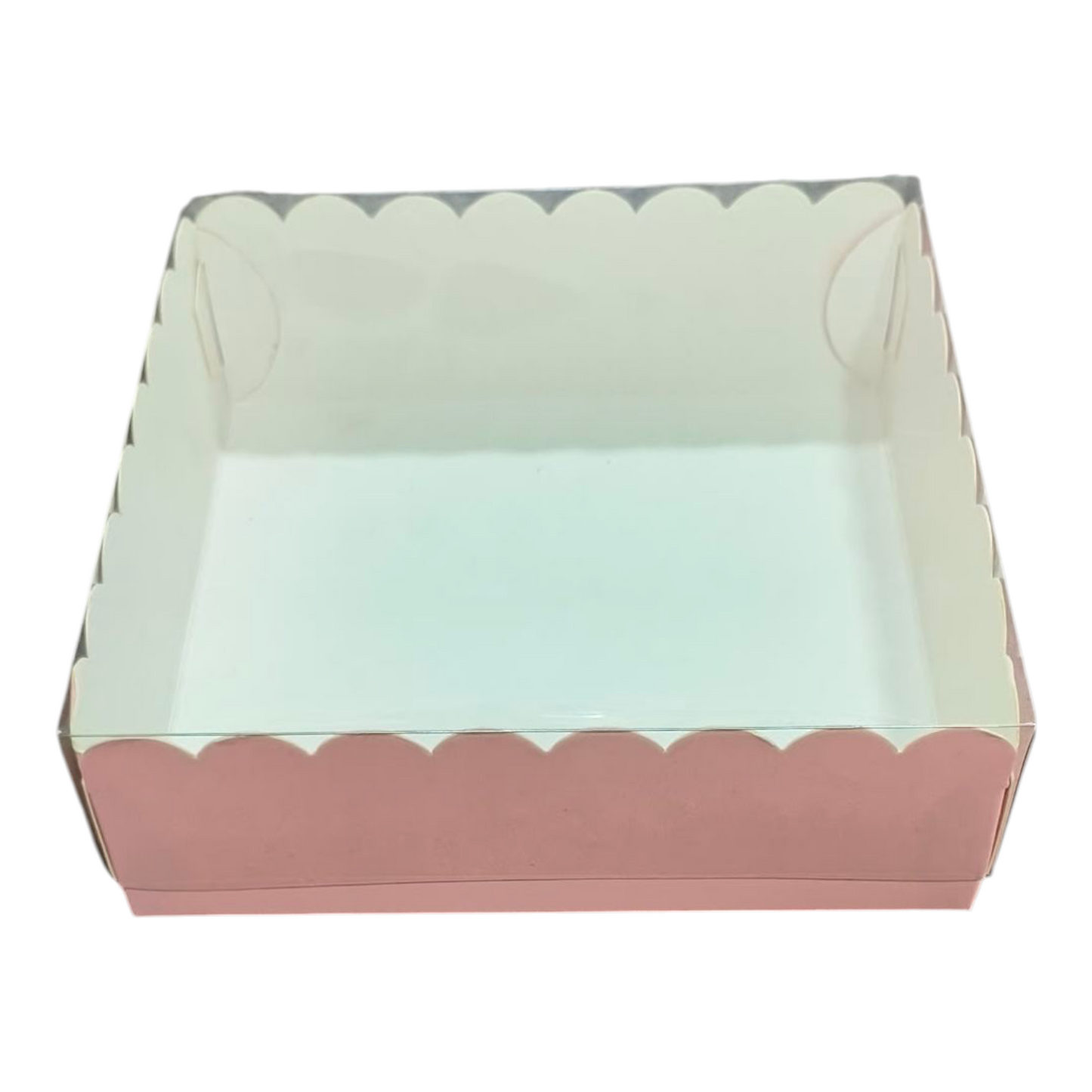 9 Brownie Box Pastel Pink | 10 PC's | Size -9×9×2