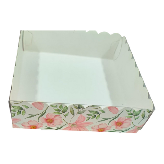 9 Pcs Brownie Box Floral|10 PC's| Size 9×9×2 inch