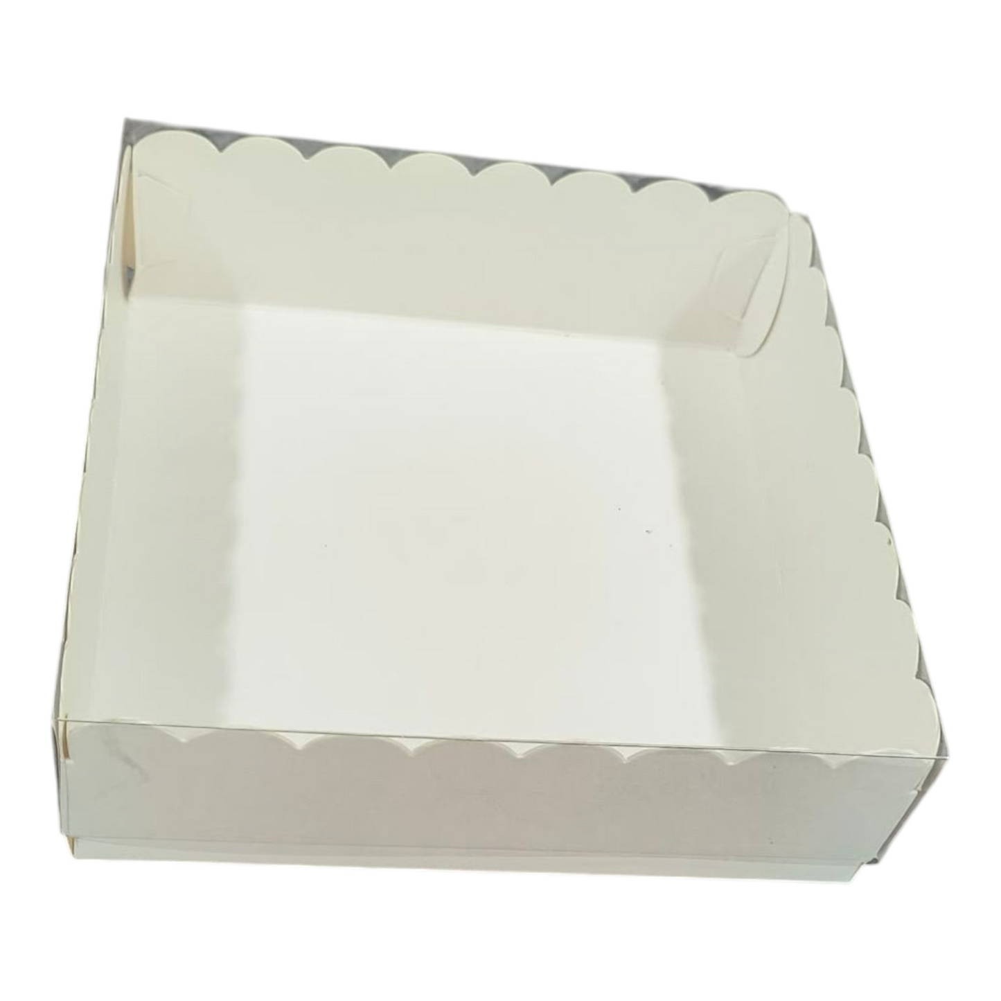 4 Pcs Brownie Box White| 10 PC's