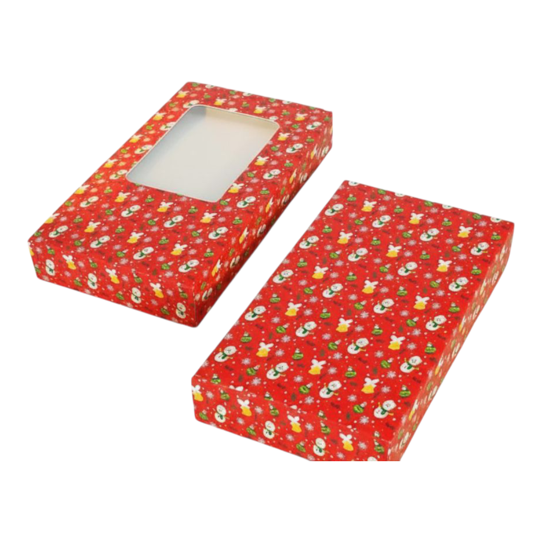 Bar Chocolate Box Christmas Red - Size 6.5×3.5×2 inch |10 PC's pack