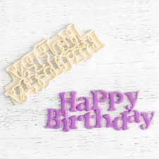 Plastic Happy Birthday Cutter