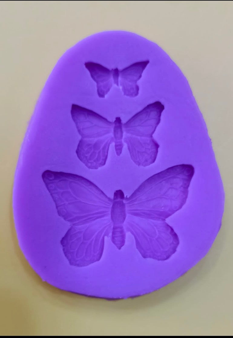Purple Silicon Butterfly Mould #64