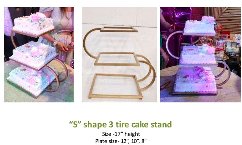 Cake Stand S Shape