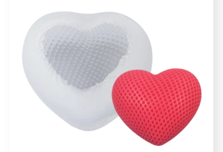 Heart Silicon Candle / Soap Mould