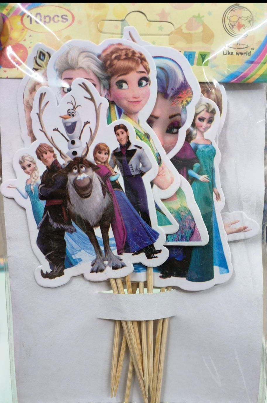 Frozen Theme Topper 10pcs