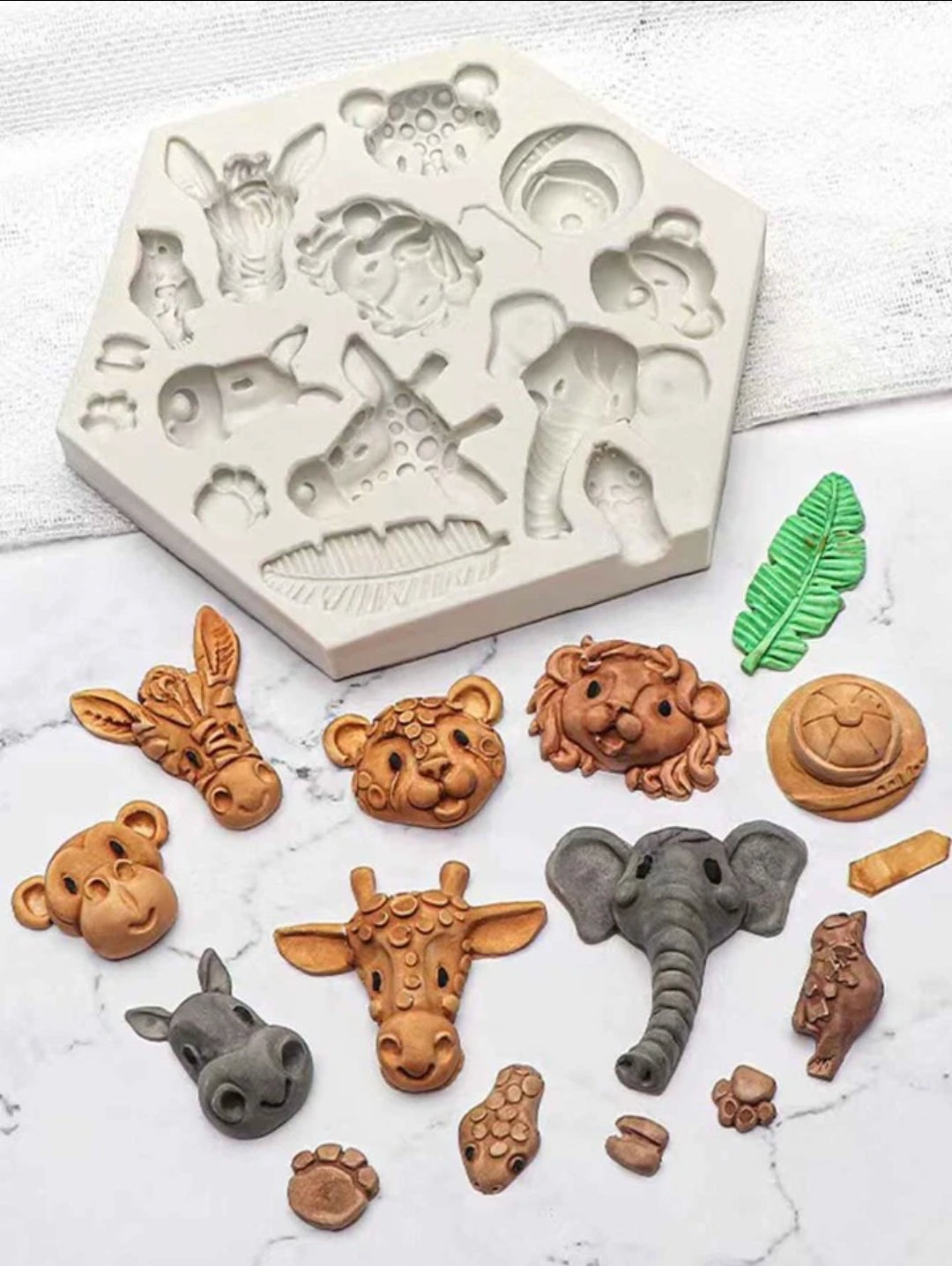 SILICON FONDANT JUNGLE ANIMAL MOULD #17