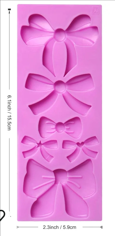 SILICON FONDANT MULTISIZE BOW MOULD BIG #72